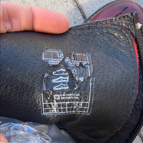 Taos Footwear Crave Red/Burgundy Lace-Up Combat Boots - Picture 6 of 6